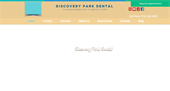 Desktop Screenshot of discoveryparkdental.com